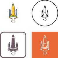 Space Shuttle Icon Design vector