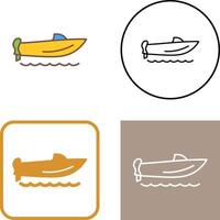 Speed Boat Icon Design vector