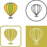 Hot Air Balloon Icon Design vector