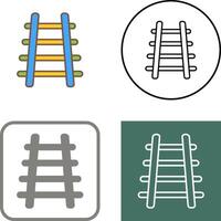 Train Tracks Icon Design vector