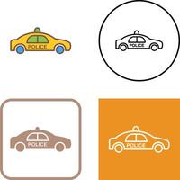 Police Car Icon Design vector