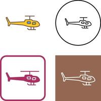 diseño de icono de helicóptero vector