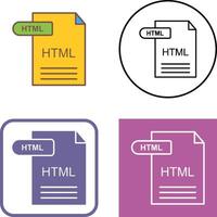 HTML Icon Design vector