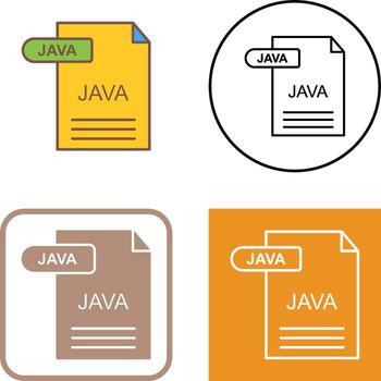 Java icono diseño vector