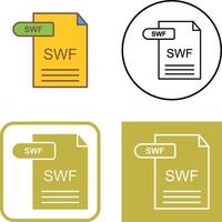SWF Icon Design vector