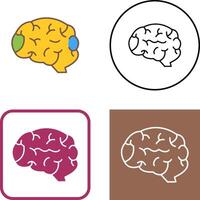 diseño de icono de cerebro vector