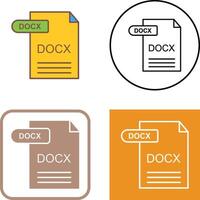 docx icono diseño vector