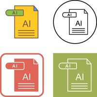 AI Icon Design vector