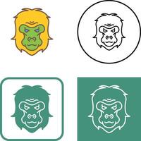 Gorilla Icon Design vector