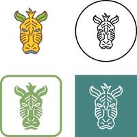 Zebra Icon Design vector