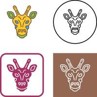 Giraffe Icon Design vector