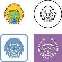 Orangutan Icon Design vector