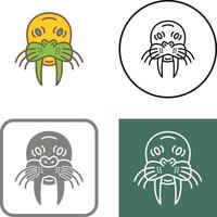 Walrus Icon Design vector