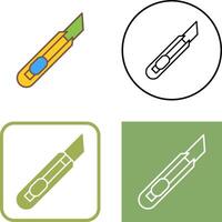 Stationery Knife Icon Design vector