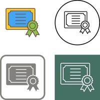 Certificate Icon Design vector