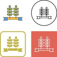 Wheat Icon Design vector