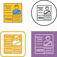 Candidate Results Icon Design vector