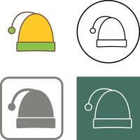 Christmas Cap Icon Design vector