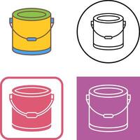 Paint Bucket Icon Design vector