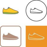 casual Zapatos icono diseño vector