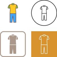 Pyjamas Suit Icon Design vector