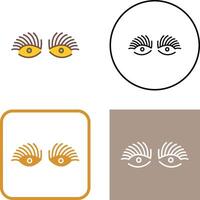 Longlashes Icon Design vector