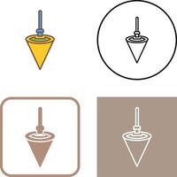 Plumb Bob Icon Design vector