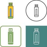 USB Drive Icon Design vector