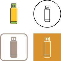 USB Drive Icon Design vector