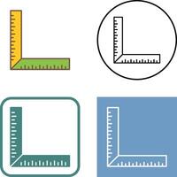 square Ruler Icon Design vector