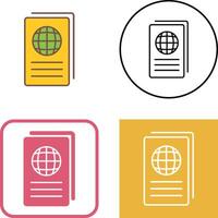 Global Report Icon Design vector