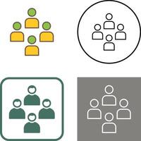 Network Group Icon Design vector