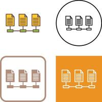 Network Files Icon Design vector