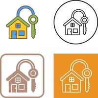 House Key Icon Design vector