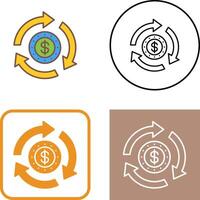 Turnover Icon Design vector