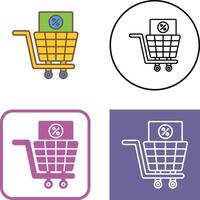 Shopping Tax Icon Design vector