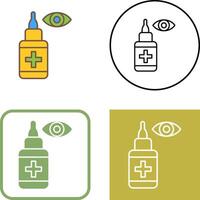 Eye Drop Icon Design vector