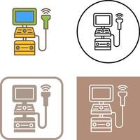 Ultrasound Machine Icon Design vector