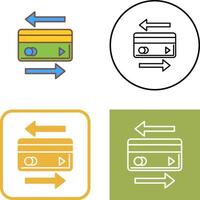 Transaction Icon Design vector