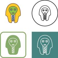 Egyptian Face Icon Design vector