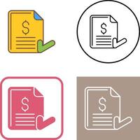 Invoice Icon Design vector