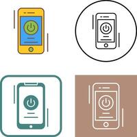 Power Button Icon Design vector