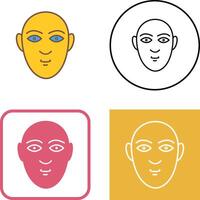 Human Face Icon Design vector