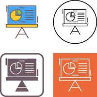 Pie Chart Icon Design vector