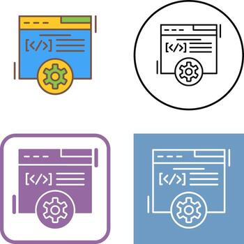 Web Development Icon Design vector