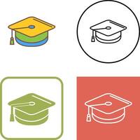 Mortarboard Icon Design vector