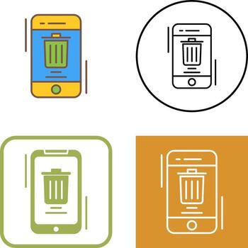 Delete Icon Design vector