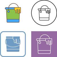 Paint Bucket Icon Design vector