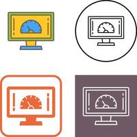 Speed Test Icon Design vector