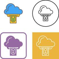 Cloud Computing Icon Design vector